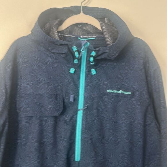 Vineyard Vines 1/4 Zip Pullover Hooded Jacket XL - Picture 2 of 7